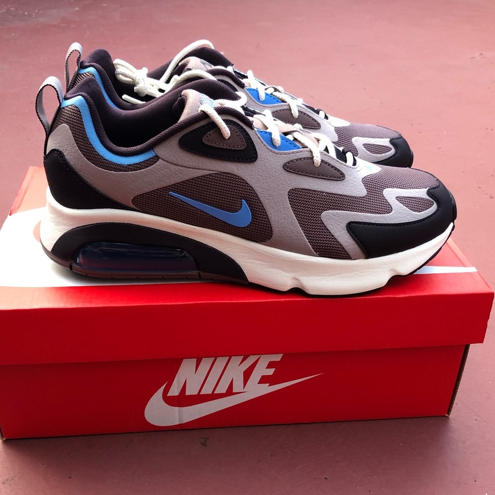New NIKE Size 8 Air Max 200 Men’s Brown Shoes